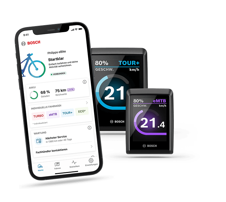 <h3><span style="color: #bcbaae;">System</span></h3>
<h2>Dein digitaler Co-Pilot f&uuml;rs Fahren.</h2>
<br />Bosch liefert dir nicht nur Unterst&uuml;tzung, sondern ein rundes Fahrerlebnis. Mit cleverem Energie-Management, leisem Motorlauf und intuitiver Bedienung macht Fahrrad fahren richtig Spa&szlig;.<br /><br />Das Display ist direkt am Lenker integriert. Du siehst, was du wissen willst: Geschwindigkeit, Akkustand, Reichweite. Und falls du es genauer wissen willst, &ouml;ffnest du die Bosch Flow App. Da bekommst du bis ins Detail alle Fahrdaten.<br /><br /><a class="btn btn-secondary" href="https://www.raymon-bicycles.com/warteliste">Setz mich auf die Warteliste</a>